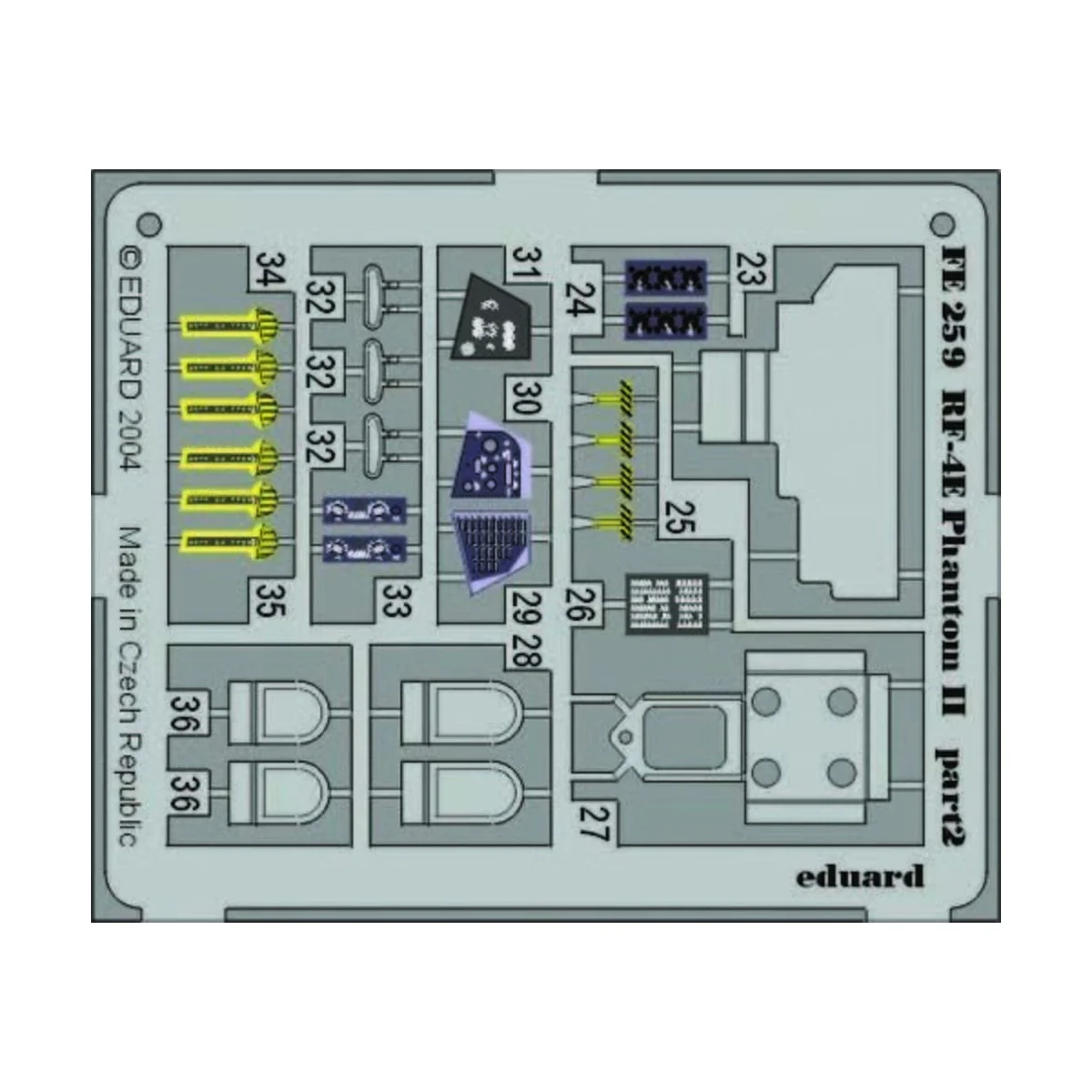 RF-4E Phantom II, 1/48 - Eduard Accessories FE259