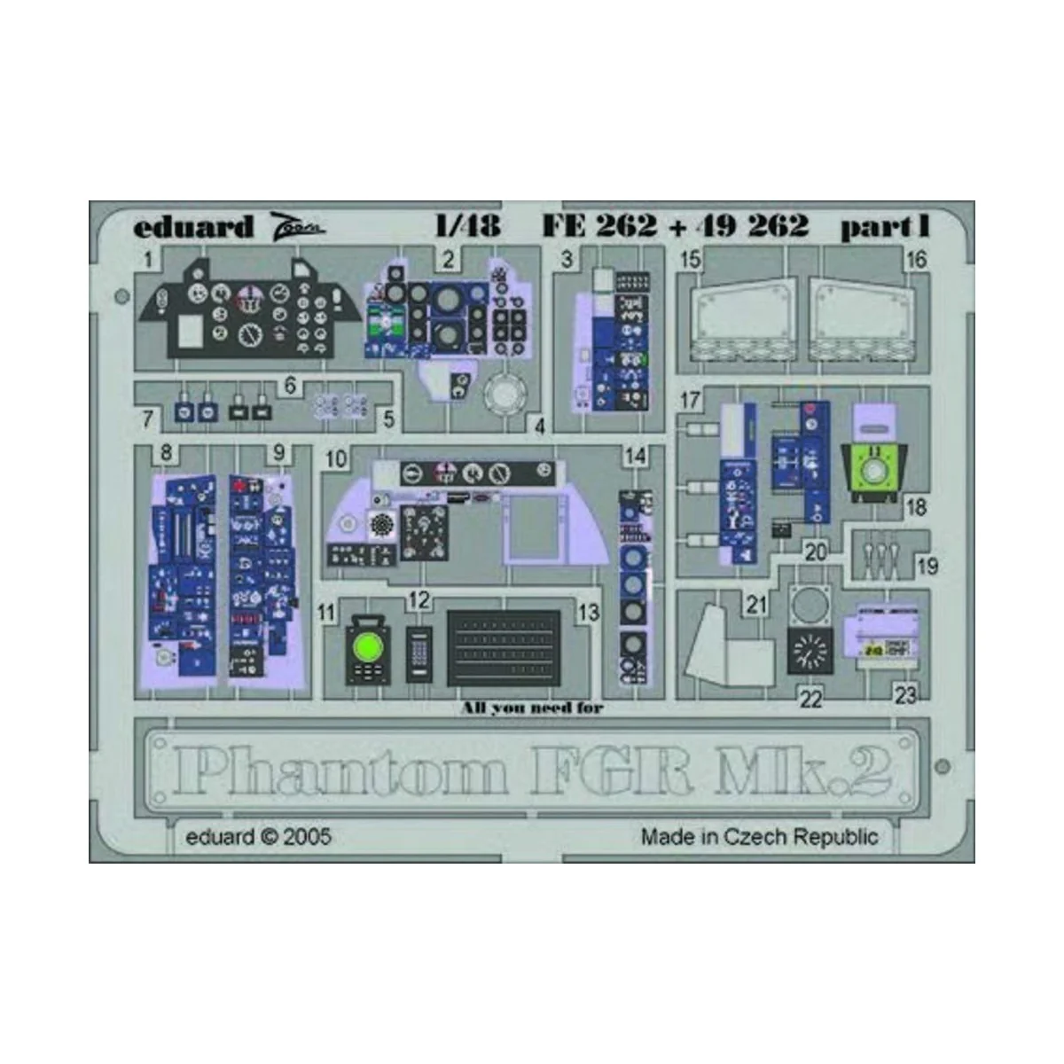 Phantom FGR Mk.2 für Hasegawa Bausatz, 1/48 - Eduard Accessories FE262