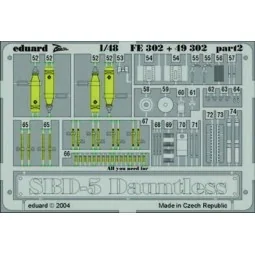 SBD-5 Dauntless, 1/48 - Eduard Accessories FE302 2