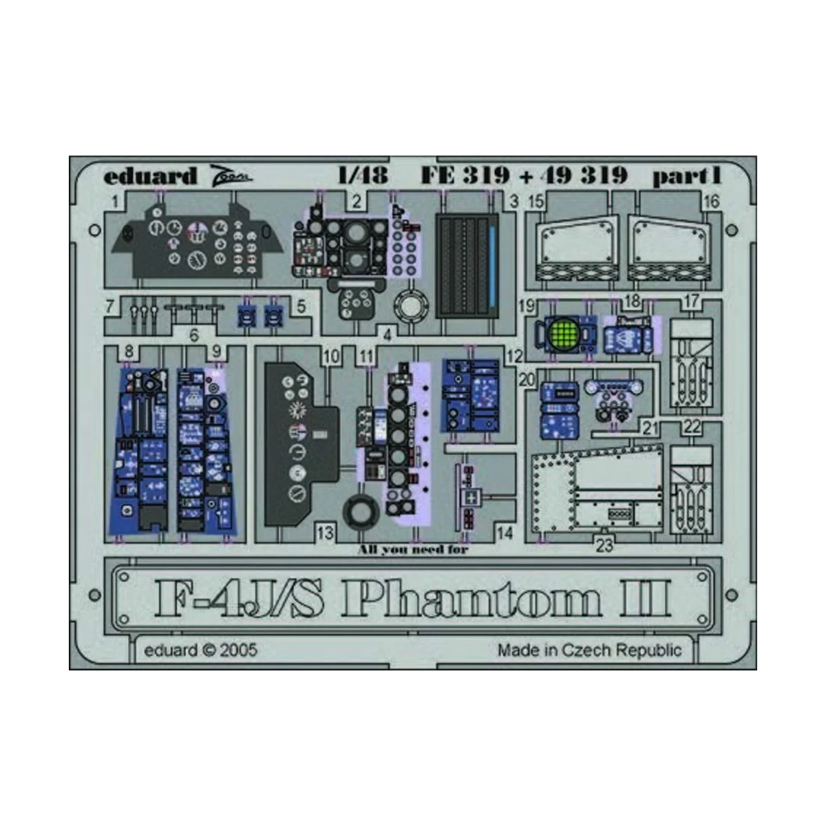 F-4J/S Phantom II, 1/48 - Eduard Accessories FE319