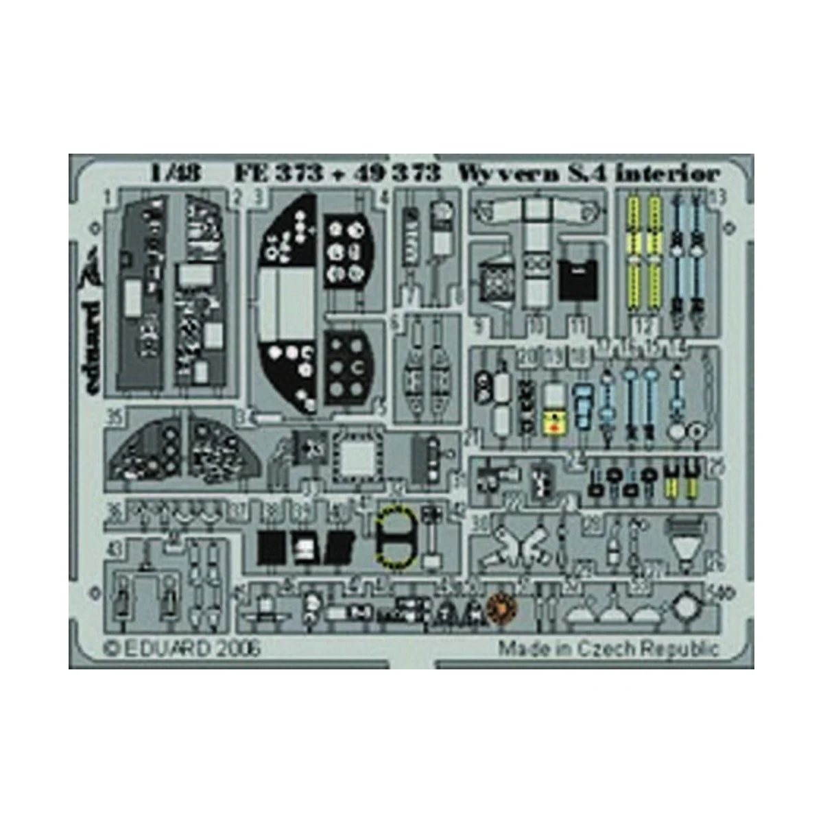 Wyvern S.4 interior Für Trumpeter-Bausatz, 1/48 - Eduard Accessorie...