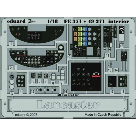 Wyvern S.4 interior Für Trumpeter-Bausatz, 1/48 - Eduard Accessorie...