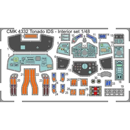 Tornado IDS-Interior set, 1/48 - CMK 129-4332
