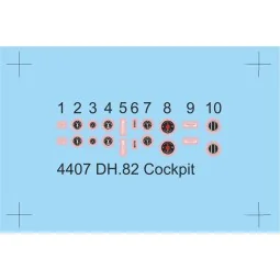 DH.82 Tiger Moth Cockpit Correction Set, 1/48 - CMK 129-4407 2