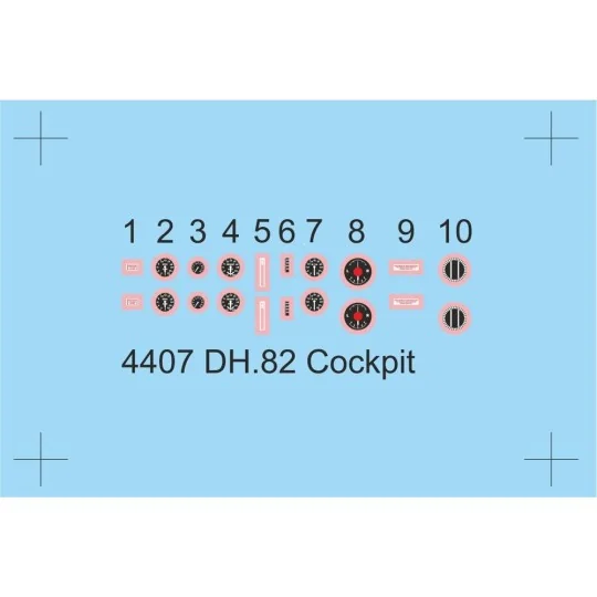 DH.82 Tiger Moth Cockpit Correction Set, 1/48 - CMK 129-4407