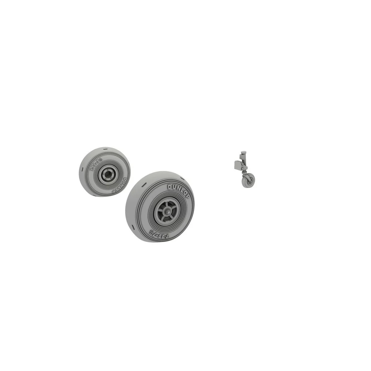 DH.82 Tiger Moth Mainwheels and Tailskid w/Wheel, 1/48 - CMK 129-4413