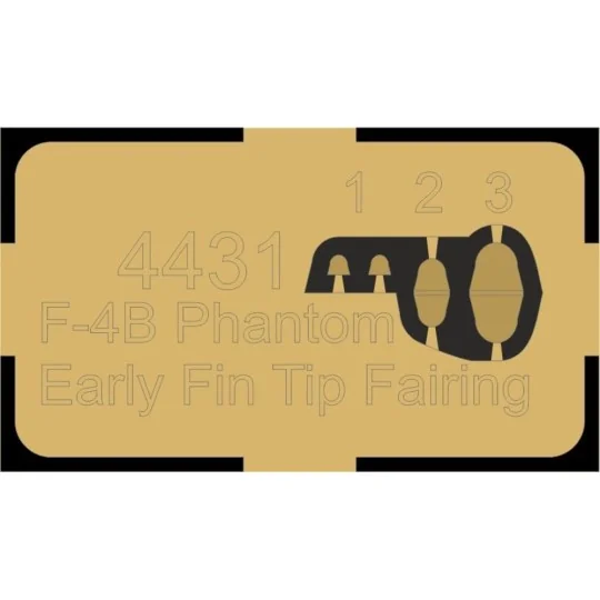 F-4B Phantom Early Fin Tip Fairing and Rudder (separate), 1/48 - CM...