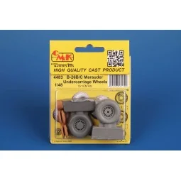 B-26B/C Marauder Undercarriage Wheels / for ICM kit, 1/48 - CMK 129... 2