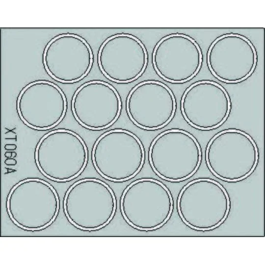 King Tiger Wheel Mask, 1/35 - Eduard Accessories XT060