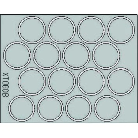 King Tiger Wheel Mask, 1/35 - Eduard Accessories XT060
