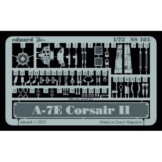 A-7E Corsair II, 1/72 - Eduard Accessories SS185