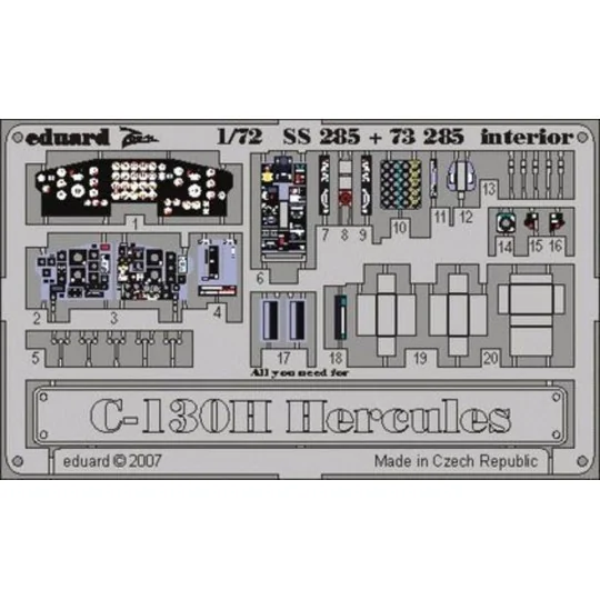 C-130H Hercules interior, 1/72 - Eduard Accessories SS285