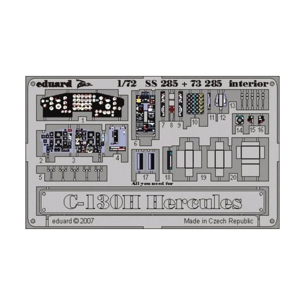 C-130H Hercules interior, 1/72 - Eduard Accessories SS285