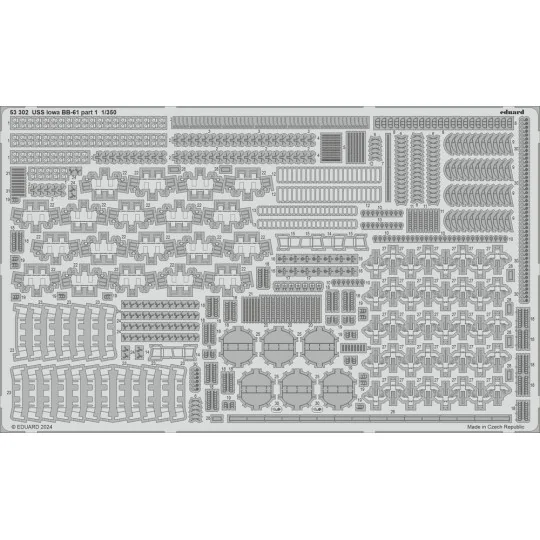 USS Iowa BB-61 HBB, 1/350 - Eduard Accessories BIG5371