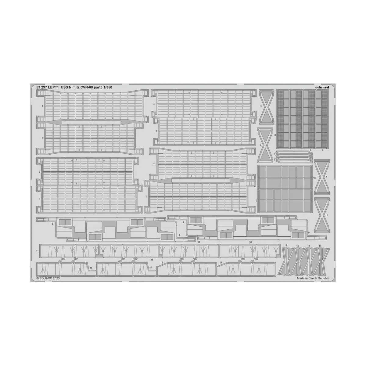 USS Nimitz CVN-68 PART I, 1/350 - Eduard Accessories BIG5369