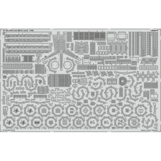 USS Iowa BB-61 HBB, 1/350 - Eduard Accessories BIG5371