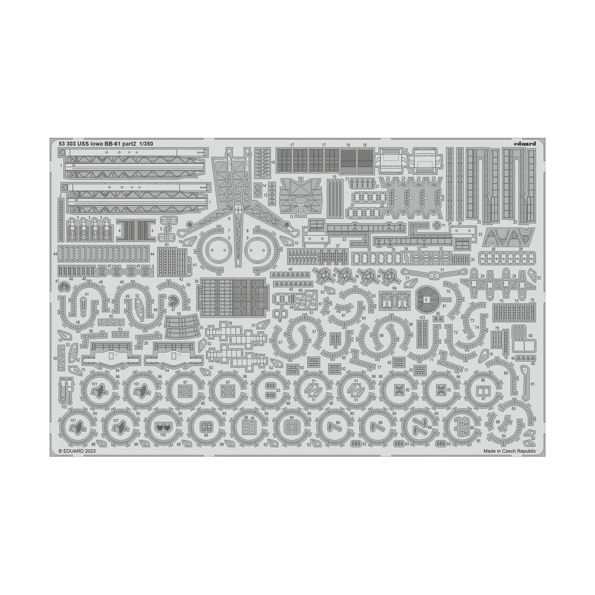 USS Iowa BB-61 HBB, 1/350 - Eduard Accessories BIG5371