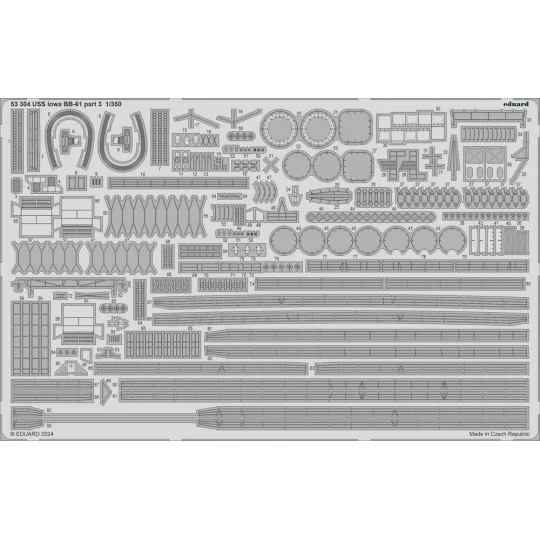 USS Iowa BB-61 HBB, 1/350 - Eduard Accessories BIG5371