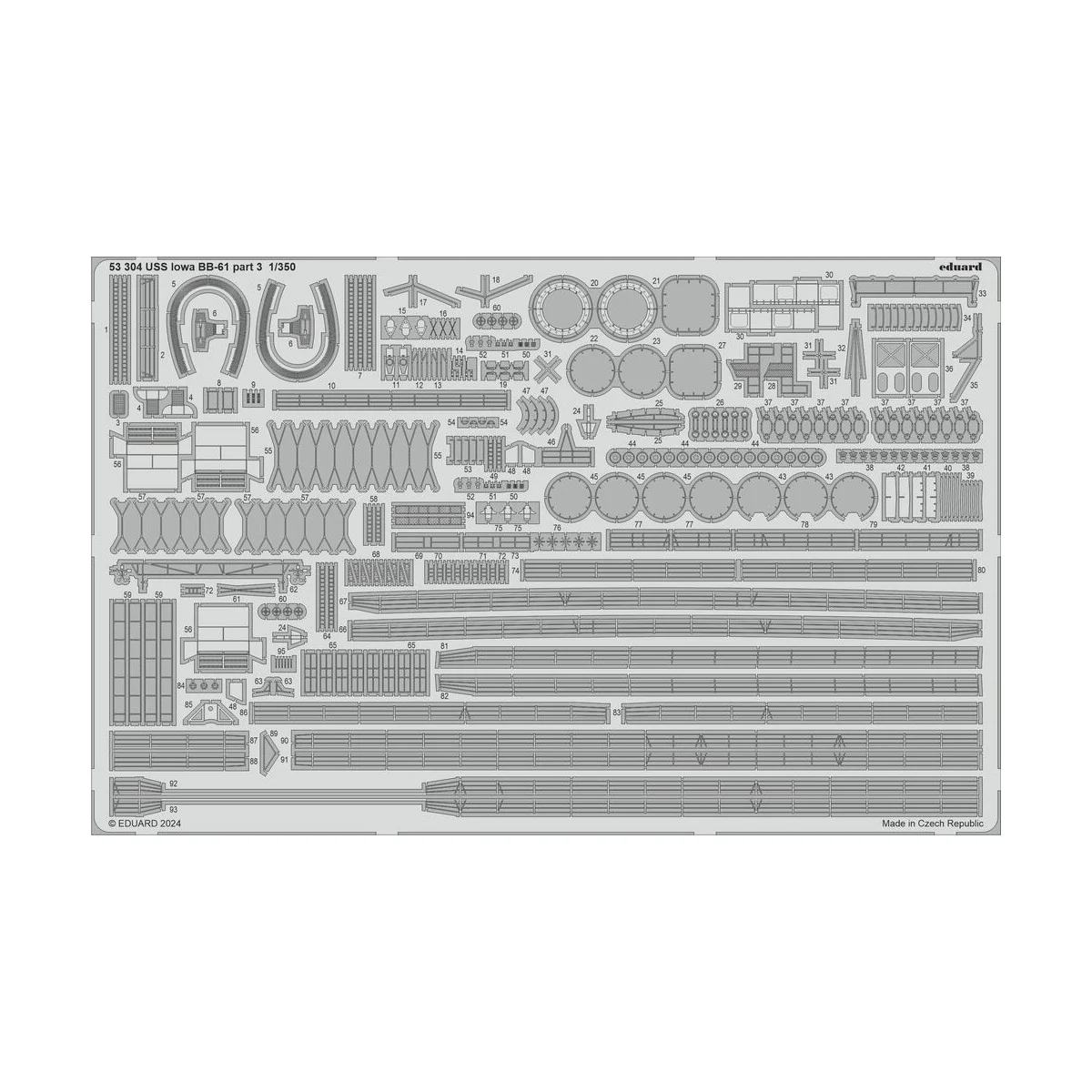 USS Iowa BB-61 HBB, 1/350 - Eduard Accessories BIG5371