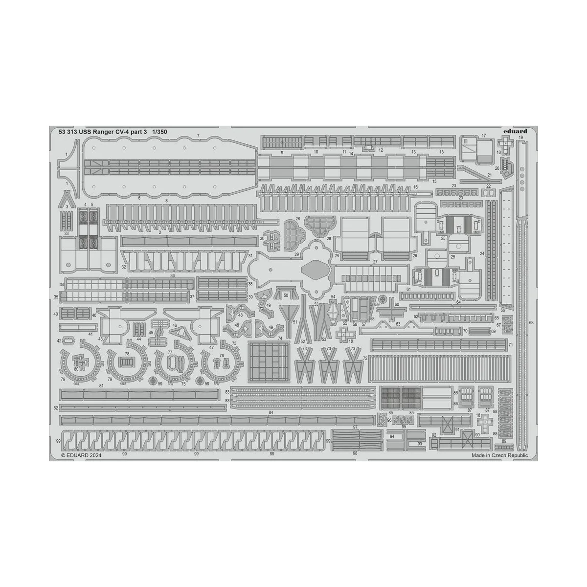 USS Ranger CV-4 0, 1/350 - Eduard Accessories BIG5374