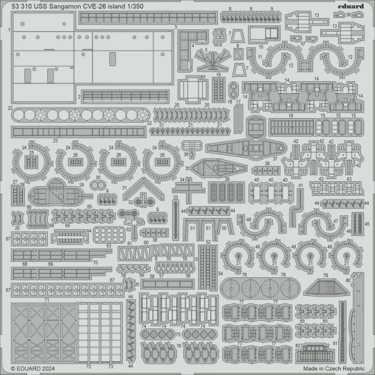 USS Sangamon CVE-26, 1/350 - Eduard Accessories BIG5373