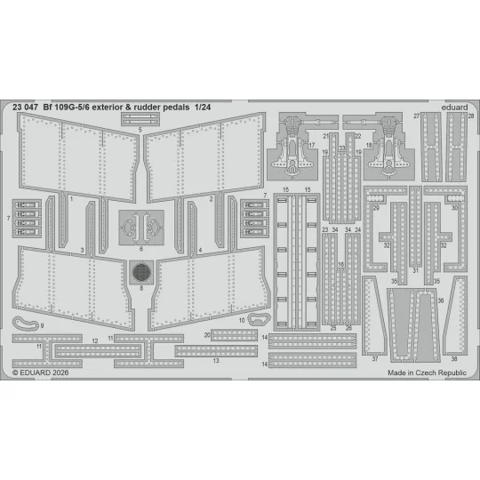 Bf 109G-5 for Airfix, 1/24 - Eduard Accessories BIG2407
