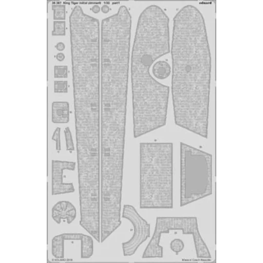 King Tiger initial for Takom, 1/35 - Eduard Accessories BIG3592