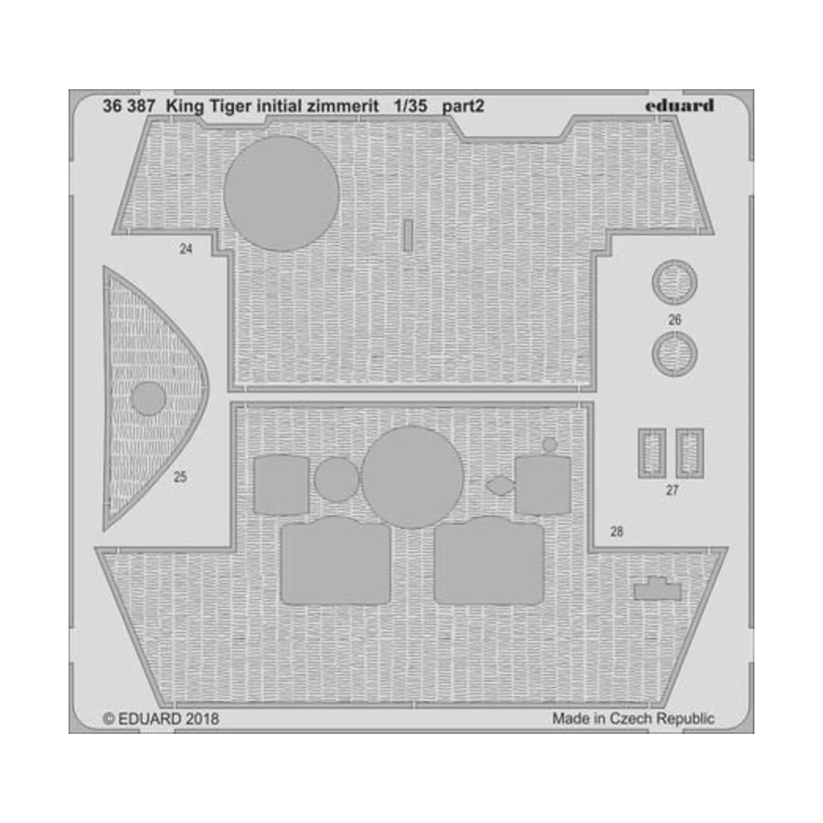 King Tiger initial for Takom, 1/35 - Eduard Accessories BIG3592