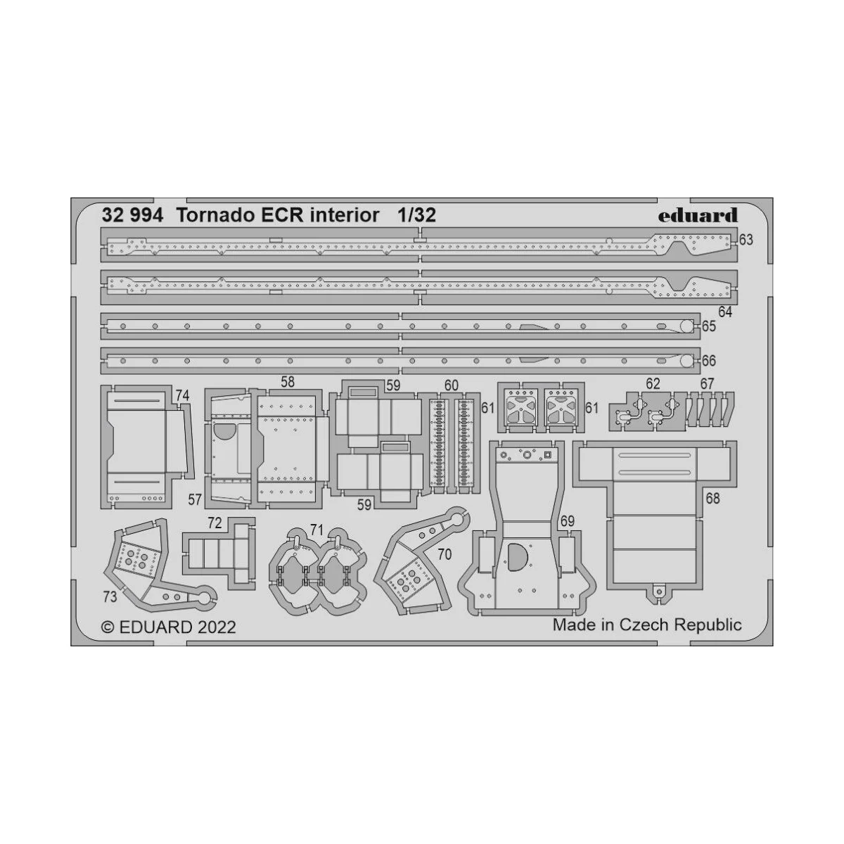 Tornado ECR for ITALERI, 1/32 - Eduard Accessories BIG33142