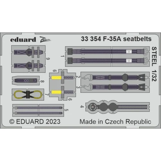 F-35A 1/32 TRUMPETER, 1/35 - Eduard Accessories BIG33155