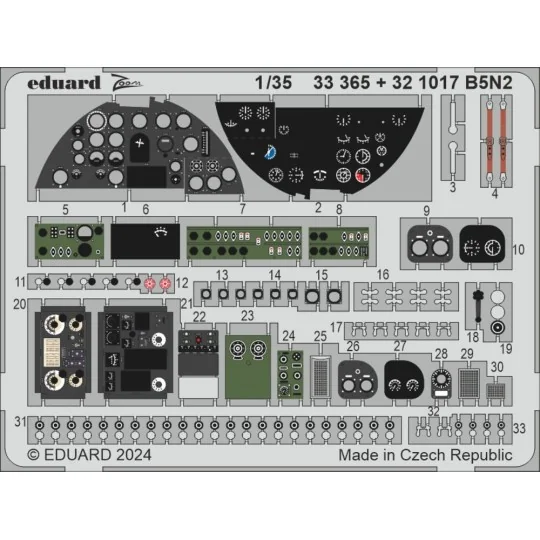 B5N2, 1/35 - Eduard Accessories BIG33163