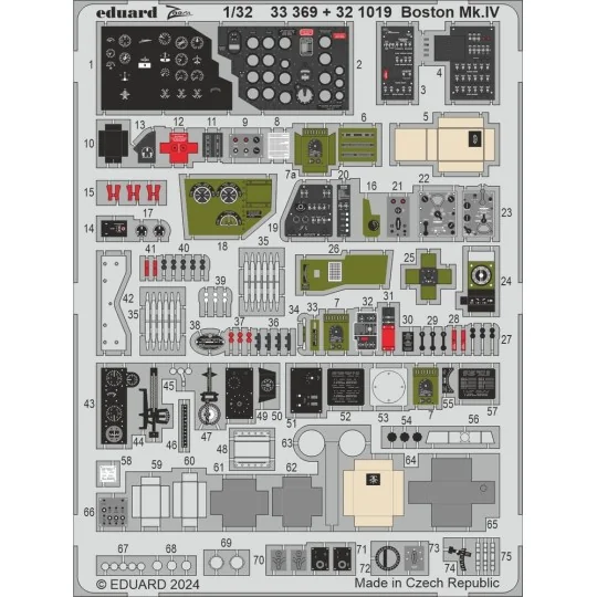 Boston Mk.IV, 1/32 - Eduard Accessories BIG33162