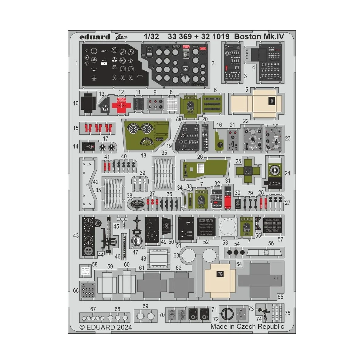 Boston Mk.IV, 1/32 - Eduard Accessories BIG33162