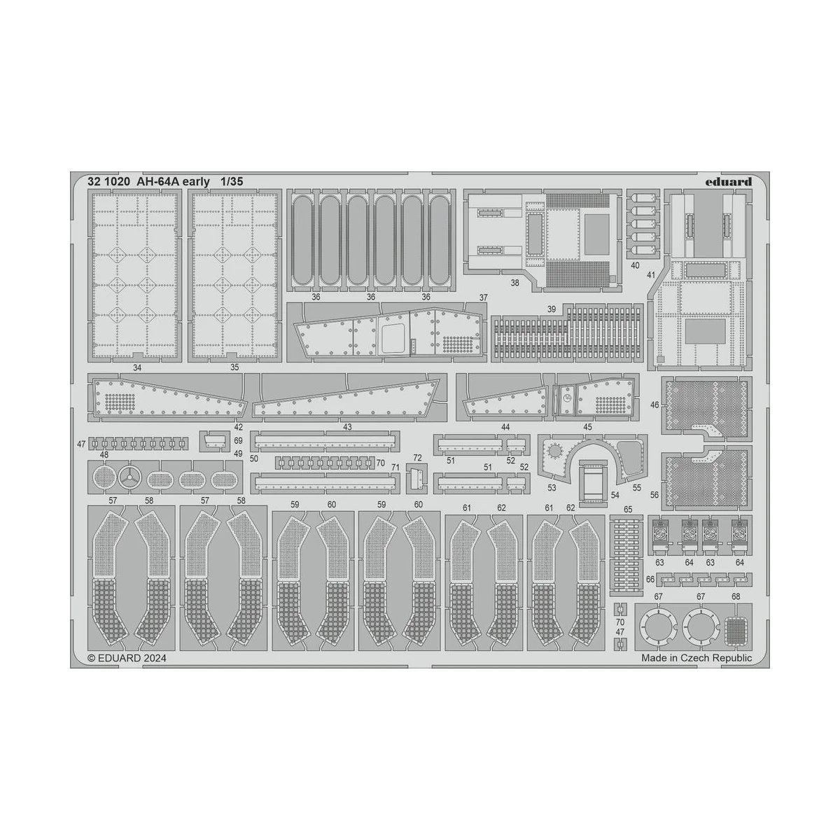 AH-64A early TRUMPETER, 1/35 - Eduard Accessories BIG33164
