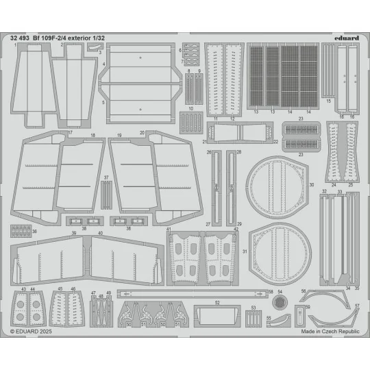Bf 109F-2 HOBBY 2000 / HASEGAWA, 1/32 - Eduard Accessories BIG33166