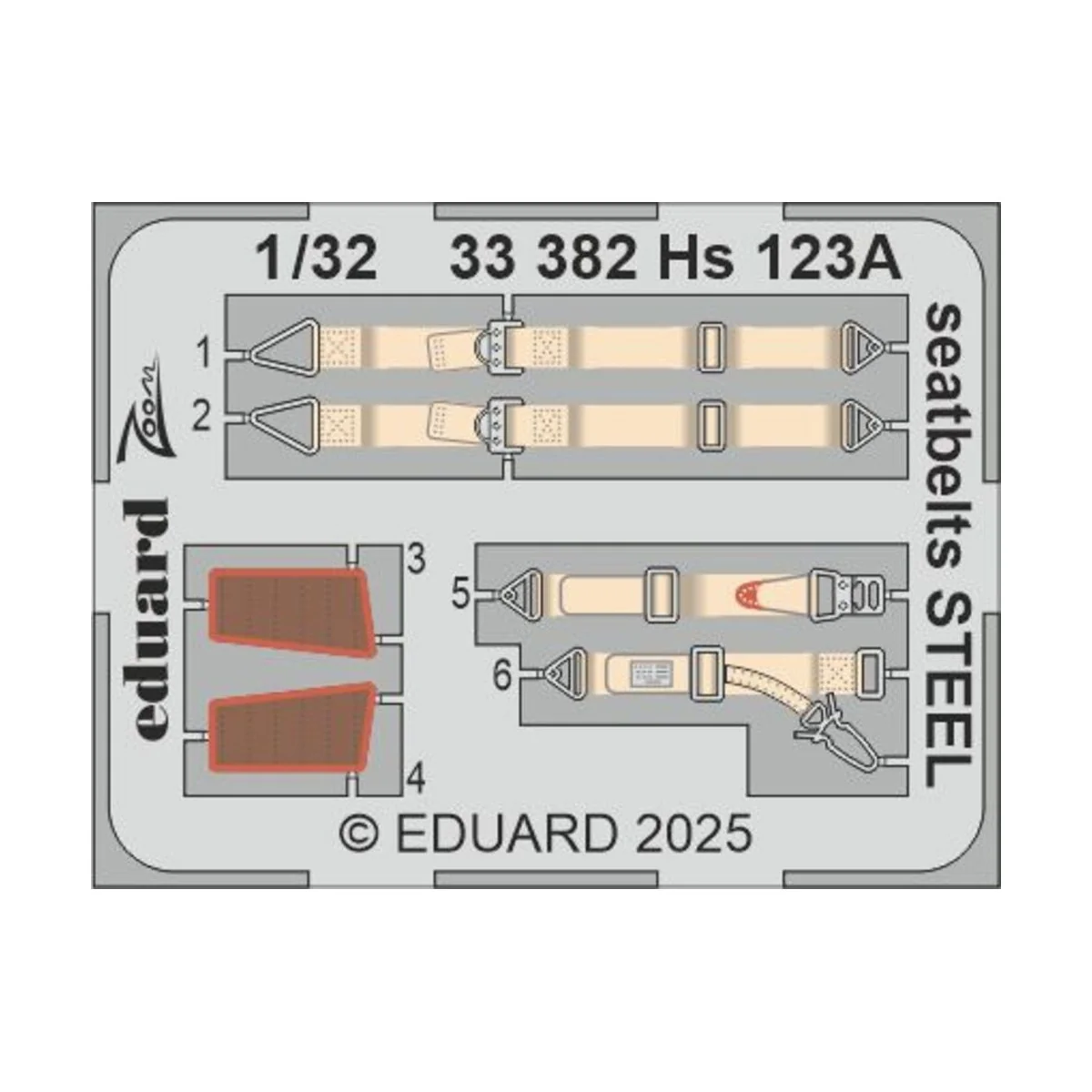 Hs 123A for ICM, 1/32 - Eduard Accessories BIG33170