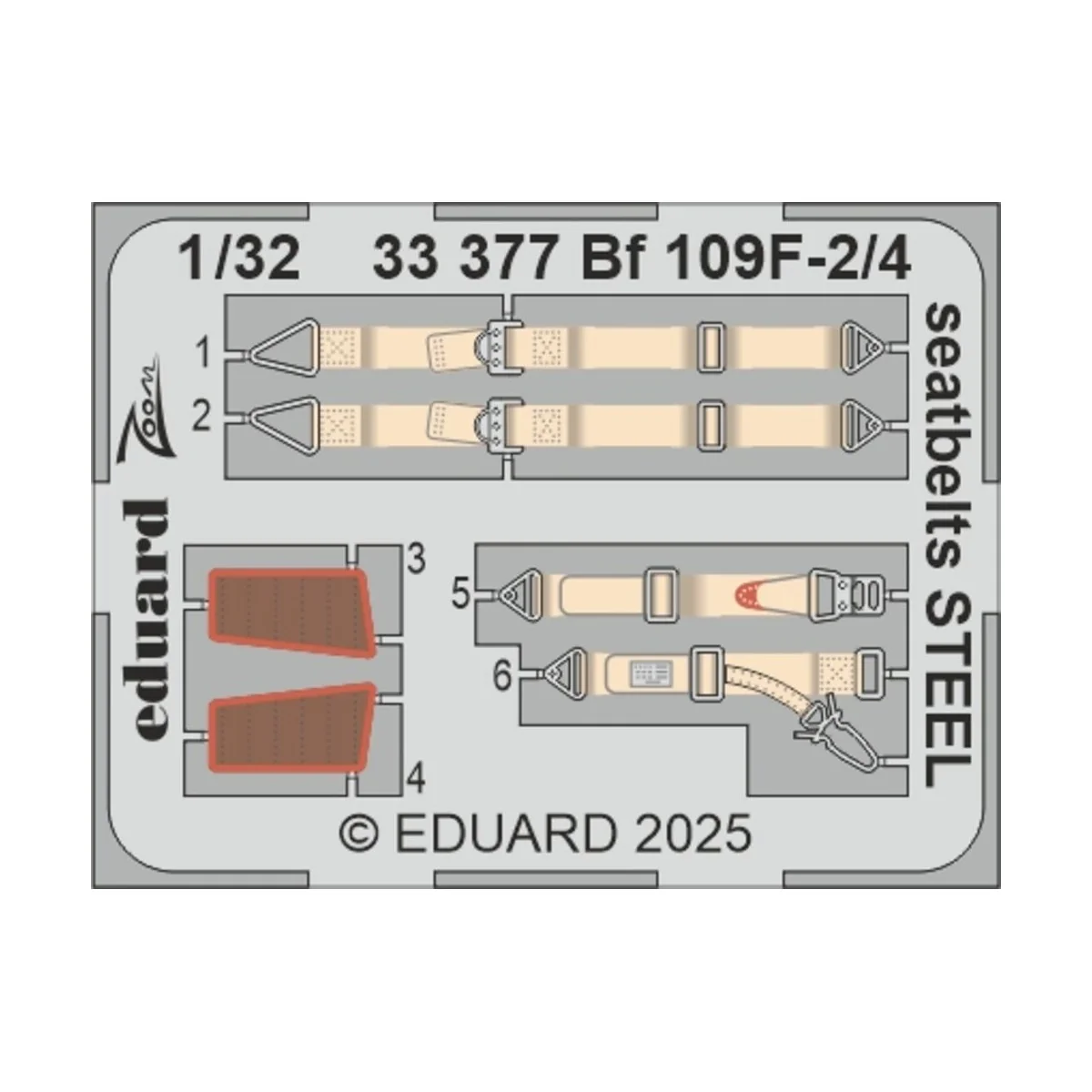 Bf 109F-2 HOBBY 2000 / HASEGAWA, 1/32 - Eduard Accessories BIG33166