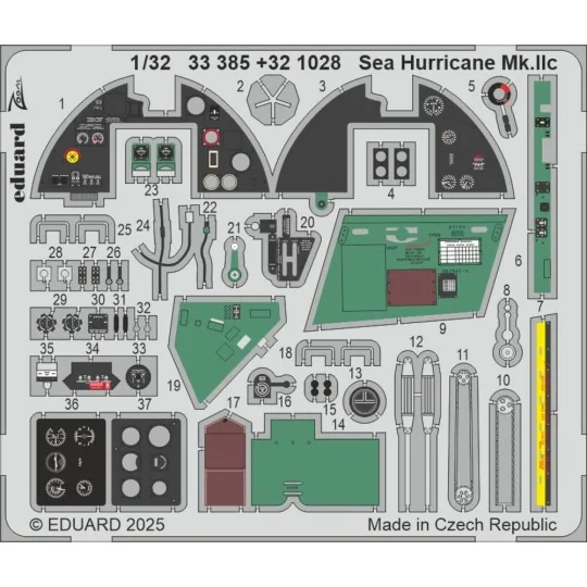 Sea Hurricane Mk.Iic for Revell, 1/32 - Eduard Accessories BIG33171