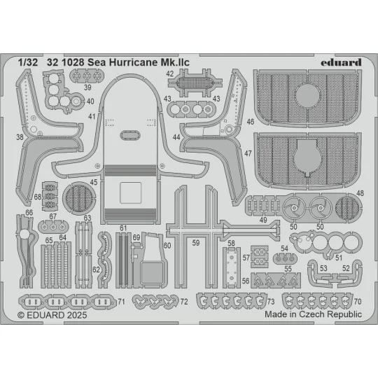 Sea Hurricane Mk.Iic for Revell, 1/32 - Eduard Accessories BIG33171