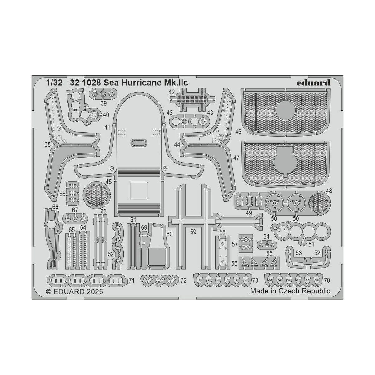 Sea Hurricane Mk.Iic for Revell, 1/32 - Eduard Accessories BIG33171