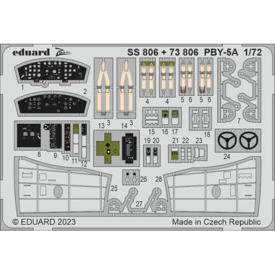 PBY-5A, 1/72 - Eduard Accessories BIG72176