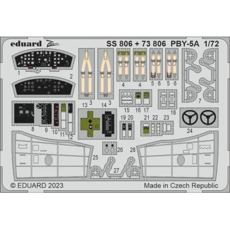 PBY-5A, 1/72 - Eduard Accessories BIG72176