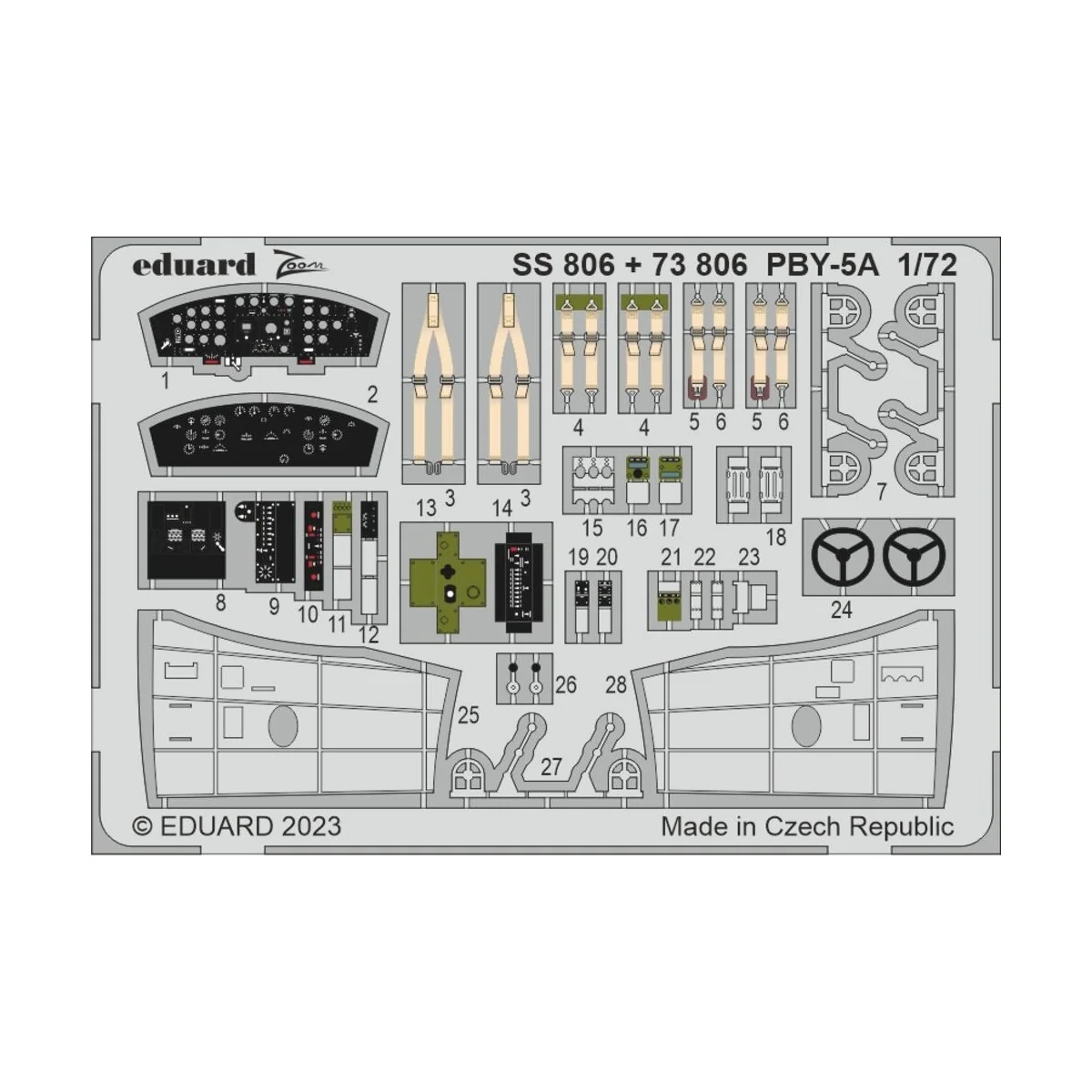 PBY-5A, 1/72 - Eduard Accessories BIG72176