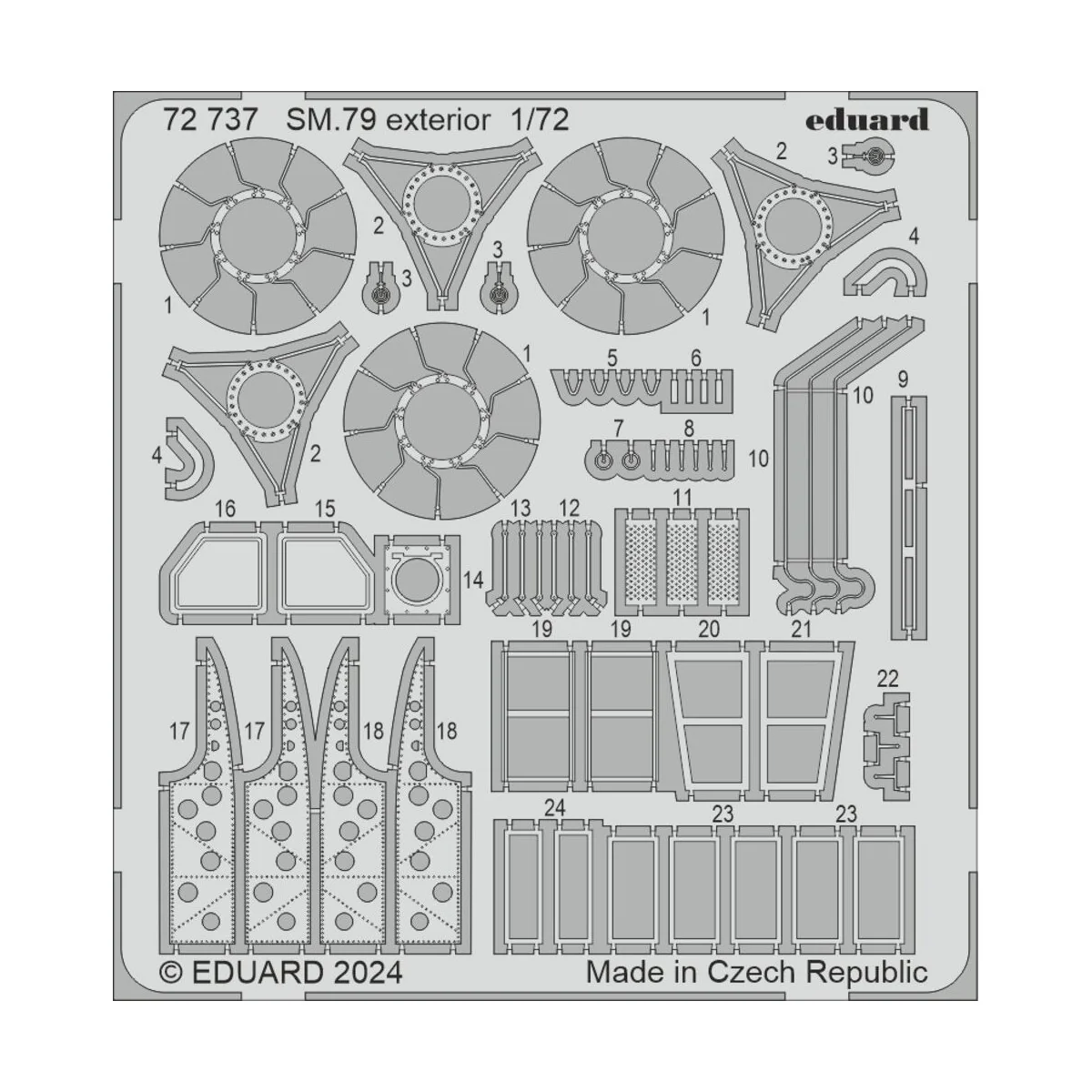 SM.79, 1/72 - Eduard Accessories BIG72181