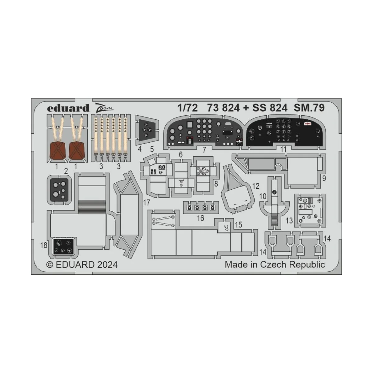 SM.79, 1/72 - Eduard Accessories BIG72181