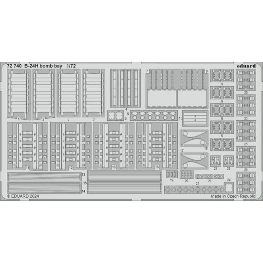 B-24H, 1/72 - Eduard Accessories BIG72183