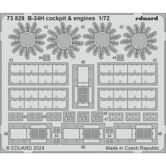 B-24H, 1/72 - Eduard Accessories BIG72183