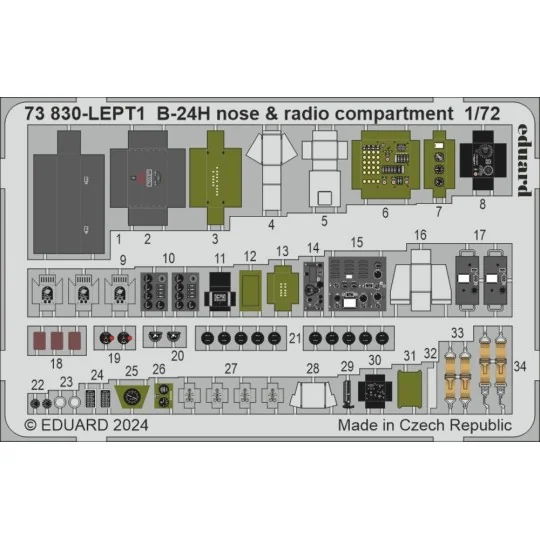 B-24H, 1/72 - Eduard Accessories BIG72183