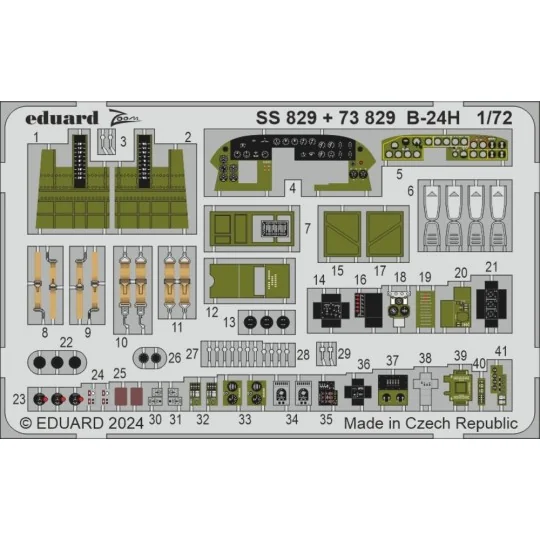 B-24H, 1/72 - Eduard Accessories BIG72183