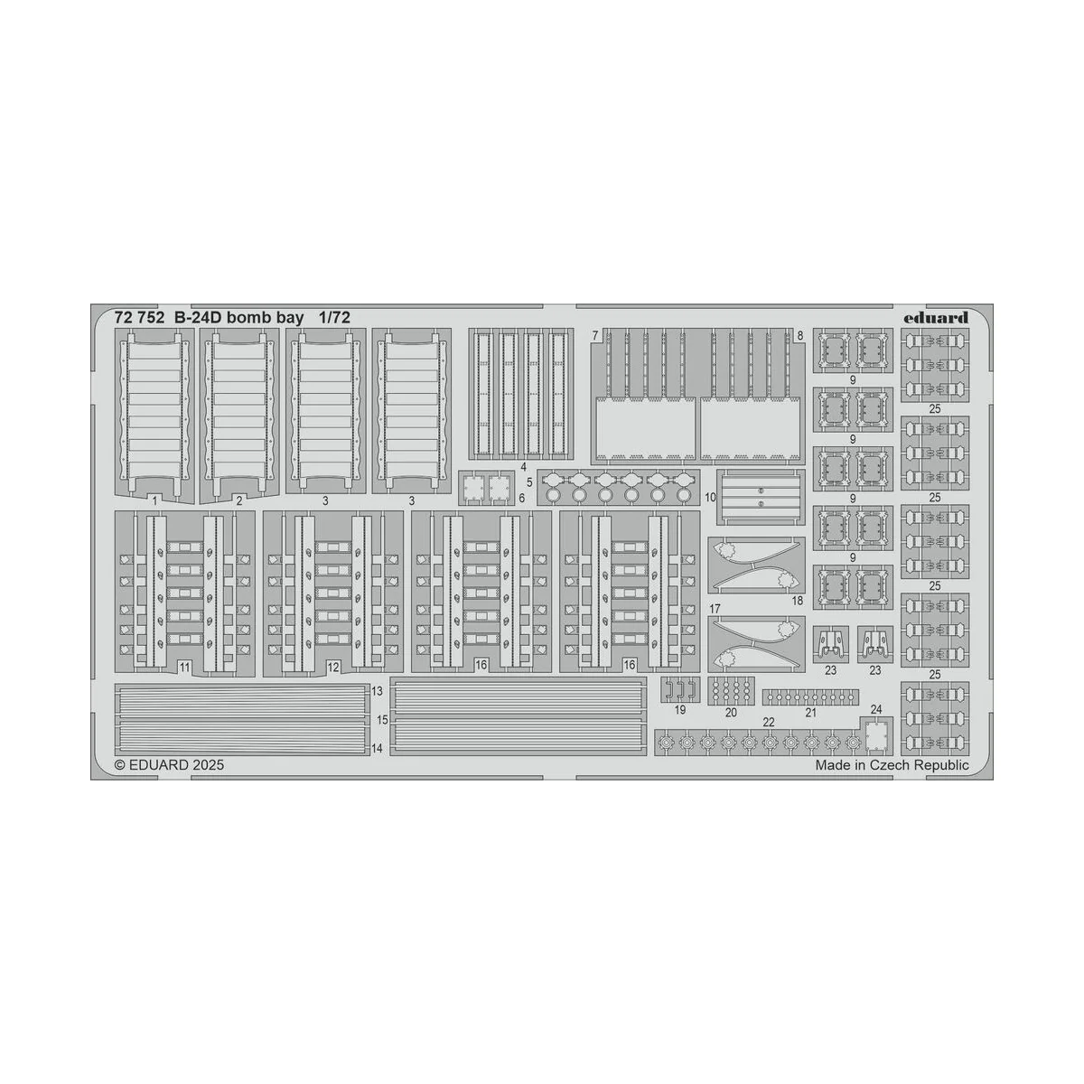 B-24D part II for Airfix, 1/72 - Eduard Accessories BIG72190
